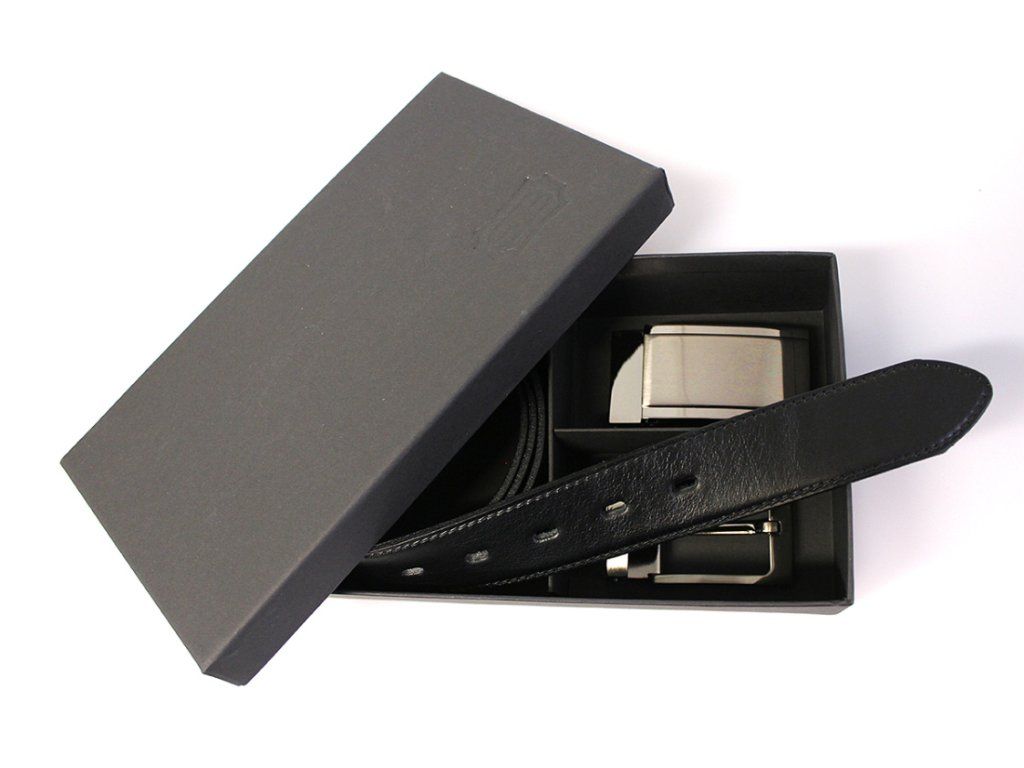 Luxusní kožený opasek KUBÁT se dvěma sponami