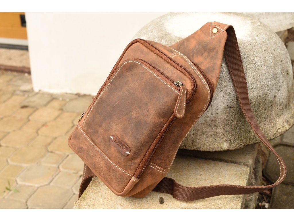 Kožená taška přes rameno Jarda