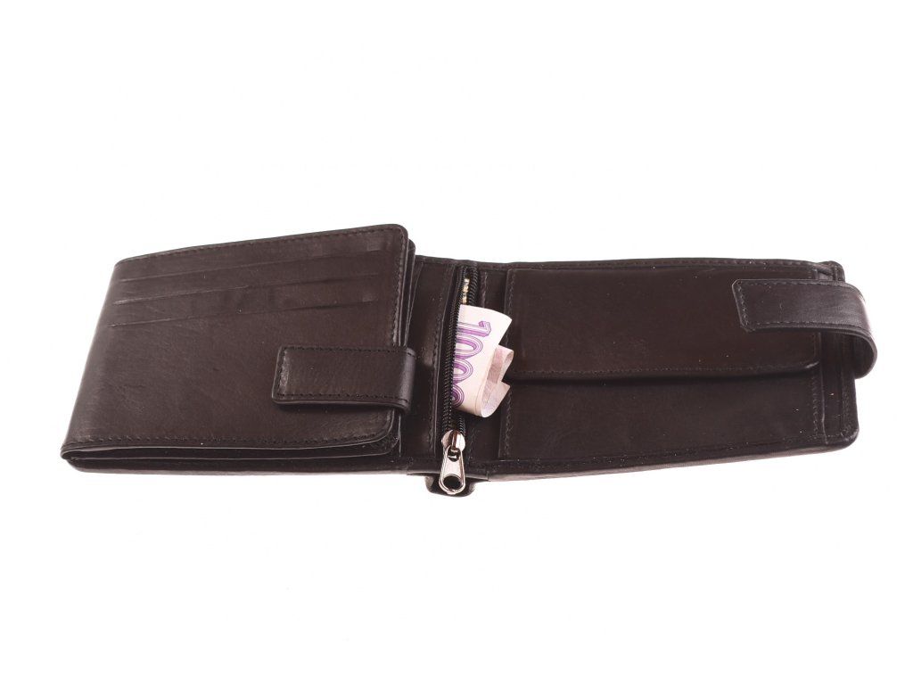 Pánská kožená peněženka KUBÁT se zápinkou
