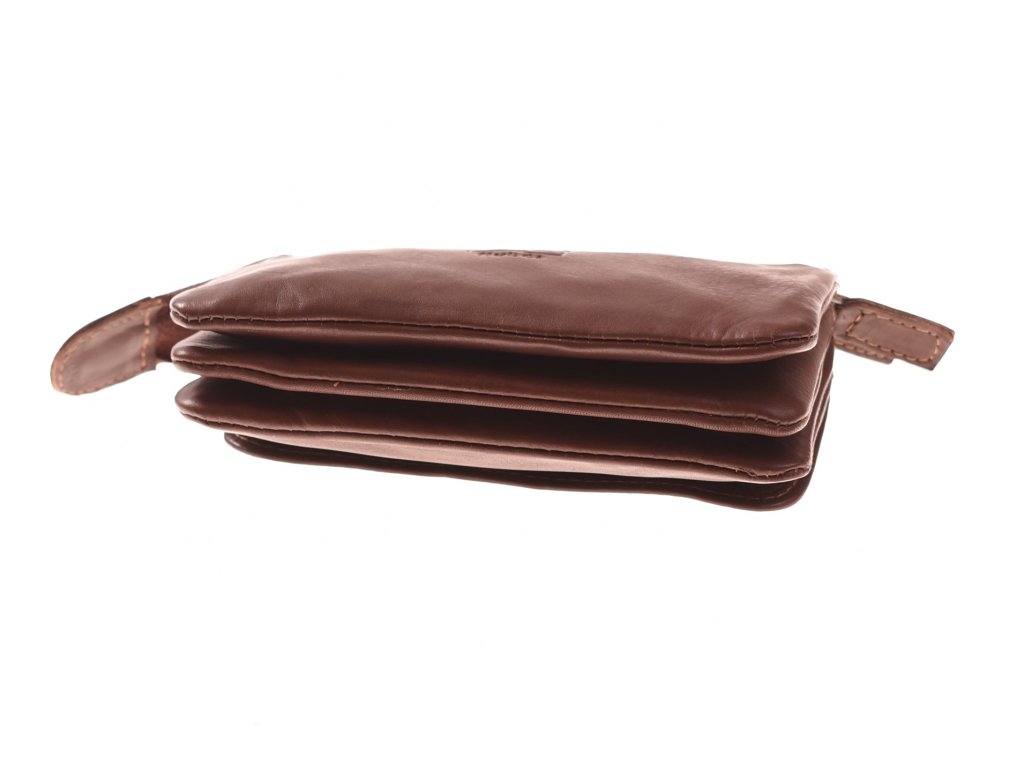 Kožená mini peněženka harmonika – detail